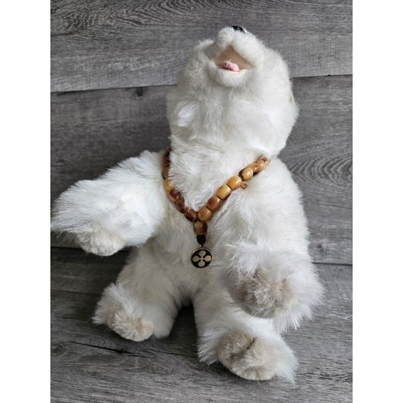 Vintage El Greco Polar Bear Plush Stuffed Animal Made In Greece Rare! 9" Height - Picture 8 of 11